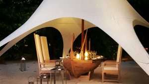 Dhoni dinner at Lily Beach
