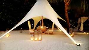 Dhoni dinner at Lily Beach